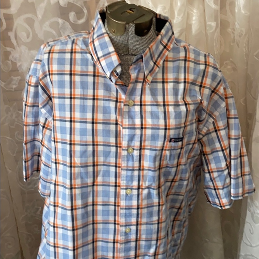 EUC Chaps button shortsleeved shirt. Sz: XL